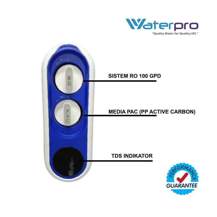 Filter Air Minum RO Mini Q Waterpro with PAC + 100 GPD RO