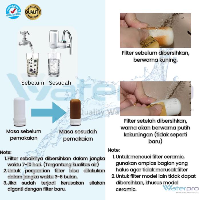 Filter Air Kran Wastafel WFK 45 - PCA Waterpro dengan 4 Media Filter